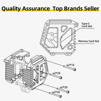 For DJI O3 AIR UNIT Camera Module Case Frame CNC Cage Holder - Other Accessories by PMC Jewellery | Online Shopping South Africa | PMC Jewellery | Buy Now Pay Later Mobicred