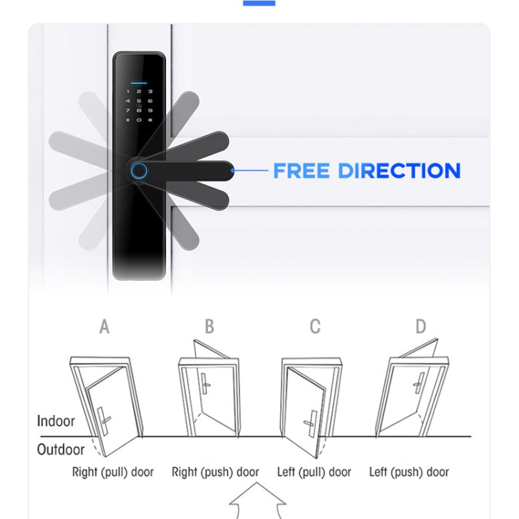 C91 Tuya Smart WiFi Password Fingerprint Electronic Door Lock(Bronze) - Door Lock by PMc TechLife | Online Shopping South Africa | PMc TechLife | Buy Now Pay Later Mobicred