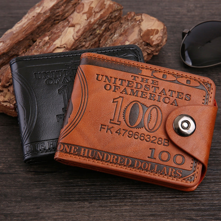 Retro Dollar Pattern Magnetic Buckle Multi-card Slot Wallet(Black) - Wallets by PMC TechLife | Online Shopping South Africa | PMC TechLife