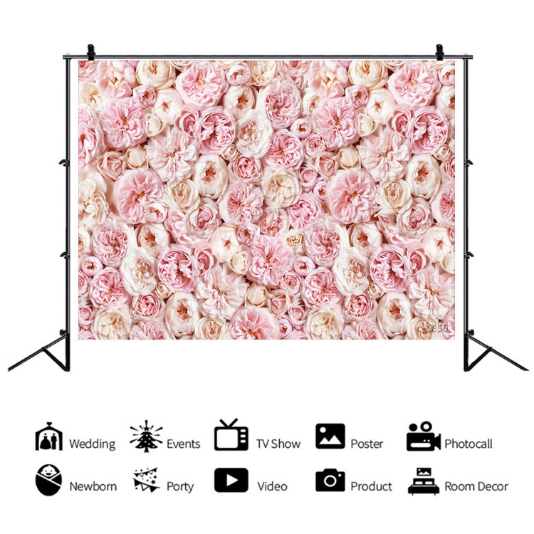 2.1 X 1.5m Festive Photography Backdrop 3D Wedding Flower Wall Hanging Cloth, Style: C-1891 - Valentines Day by PMC TechLife | Online Shopping South Africa | PMC TechLife | Buy Now Pay Later Mobicred