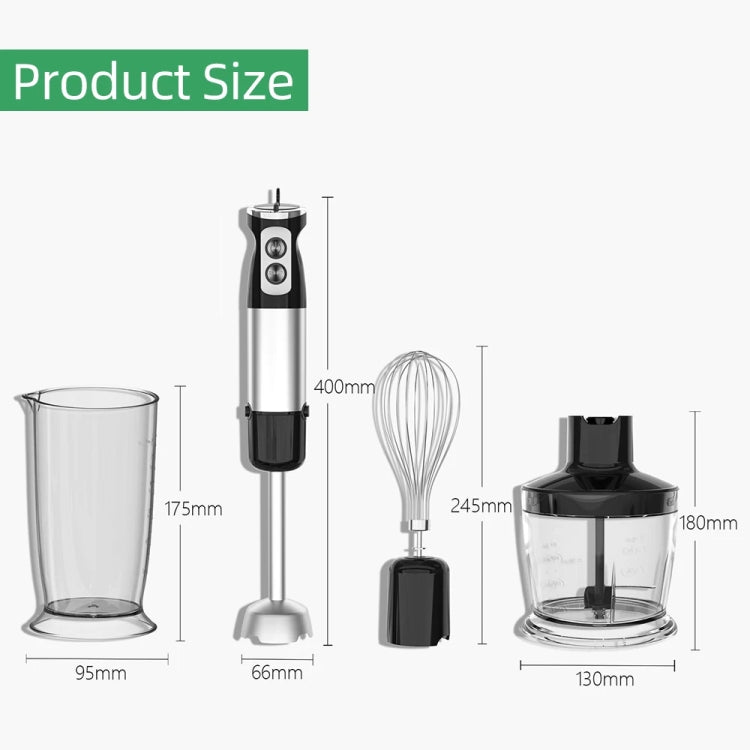 6-in-1 600W Multifunctional  Electric Blender Stainless Steel Food Cooking Stick EU Plug - free shipping - PMC TechLife - Order now!