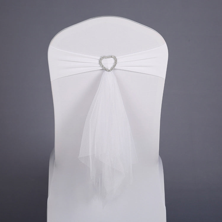 70x58 cm Tie-Free Stretch Chair Back Bow Chair Cover Strap Hotel Wedding Seat Back Decoration(White) - Sofa Covers & Chair Covers by PMC TechLife | Online Shopping South Africa | PMC TechLife | Buy Now Pay Later Mobicred
