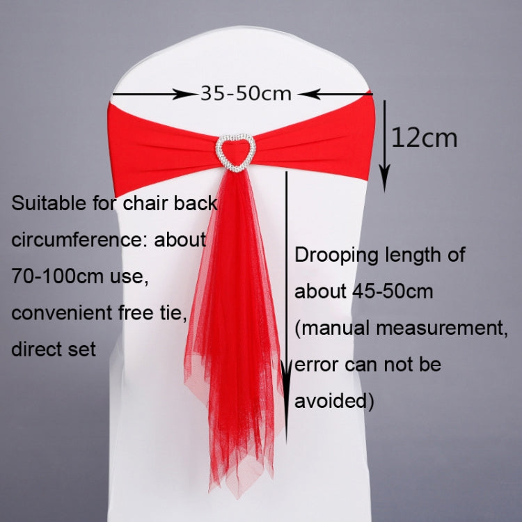70x58 cm Tie-Free Stretch Chair Back Bow Chair Cover Strap Hotel Wedding Seat Back Decoration(White) - Sofa Covers & Chair Covers by PMC TechLife | Online Shopping South Africa | PMC TechLife | Buy Now Pay Later Mobicred