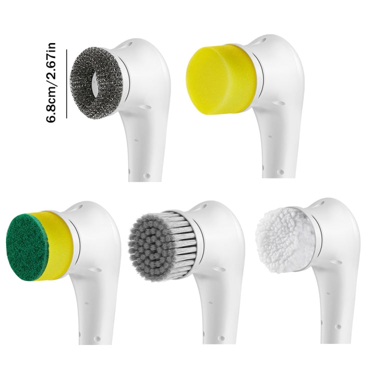 5-in-1 Replace Brush Head Electric Handheld Scrubber Heads Home Washing Tools - Sponges, Cloths & Brushes by PMc TechLife | Online Shopping South Africa | PMc TechLife | Buy Now Pay Later Mobicred