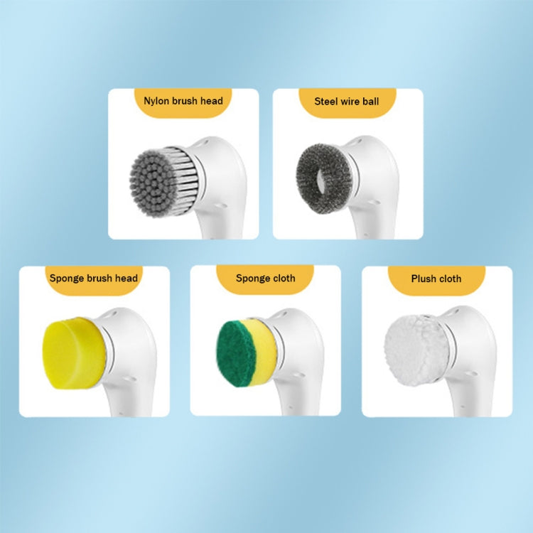 5-in-1 Replace Brush Head Electric Handheld Scrubber Heads Home Washing Tools - Sponges, Cloths & Brushes by PMc TechLife | Online Shopping South Africa | PMc TechLife | Buy Now Pay Later Mobicred