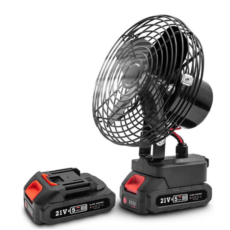 HILDA Portable Powerful Fan Outdoor Hair Dryer, With EU Plug Adaptor, Style: 6 inch With 2 Battery (1500mAh) - free shipping - PMC TechLife - Order now!