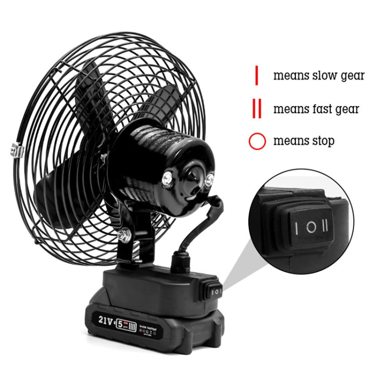 HILDA Portable Powerful Fan Outdoor Hair Dryer, With EU Plug Adaptor, Style: 6 inch With 1 Battery (3000mAh) - Electric Fans by HILDA | Online Shopping South Africa | PMC Jewellery | Buy Now Pay Later Mobicred