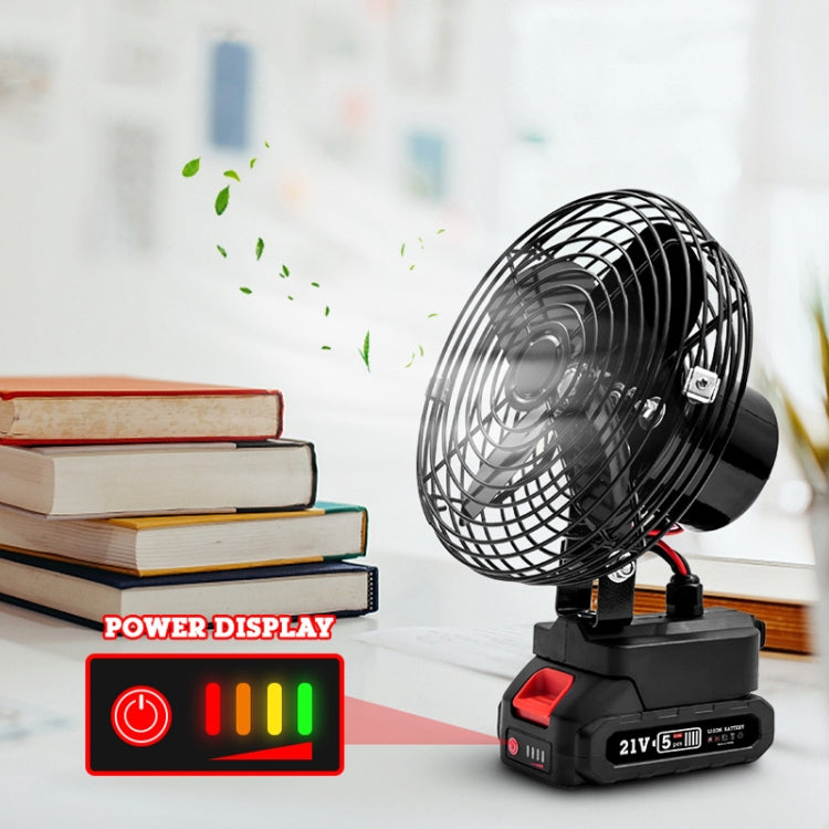 HILDA Portable Powerful Fan Outdoor Hair Dryer, With EU Plug Adaptor, Style: 6 inch With 2 Battery (3000mAh) - free shipping - PMC TechLife - Order now!