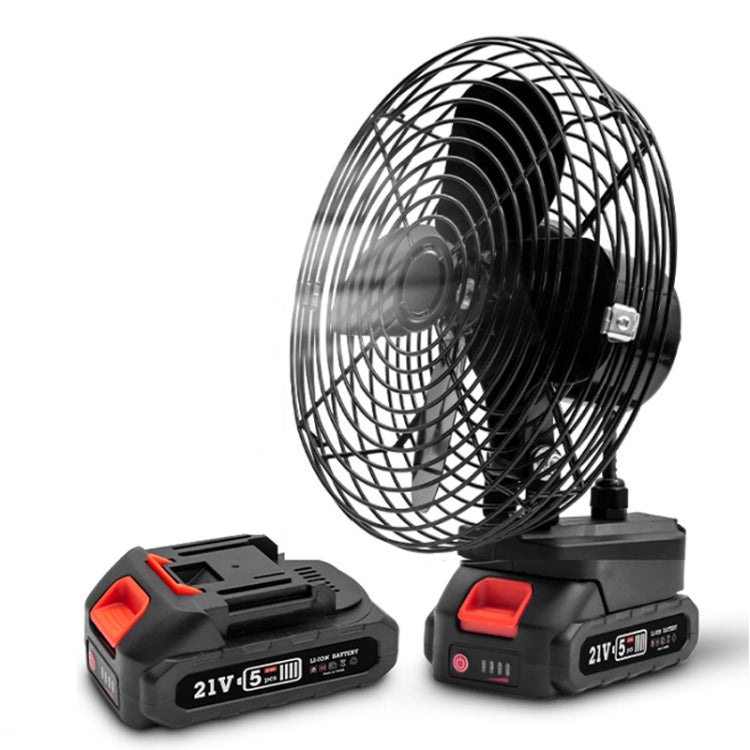HILDA Portable Powerful Fan Outdoor Hair Dryer, With US Plug Adaptor, Style: 8 inch With 2 Battery(3000mAh) - Electric Fans by HILDA | Online Shopping South Africa | PMC TechLife | Buy Now Pay Later Mobicred