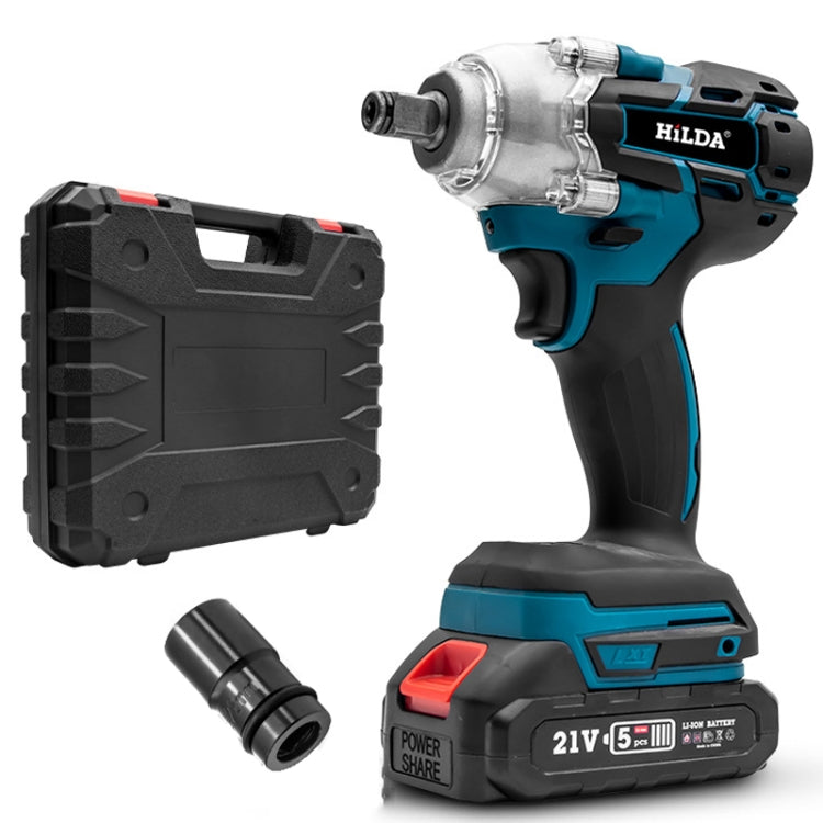 HILDA Motorized Wrenches Lithium Repair Parts With 22mm Socket, EU Plug, Model: Blue With 1 Battery+1 Charger(1500mAh) - free shipping - PMC TechLife - Order now!