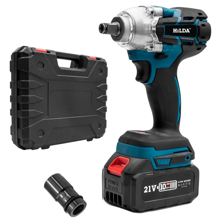 HILDA Motorized Wrenches Lithium Repair Parts With 22mm Socket, EU Plug, Model: Blue With 1 Battery+1 Charger(3000mAh) - free shipping - PMC TechLife - Order now!