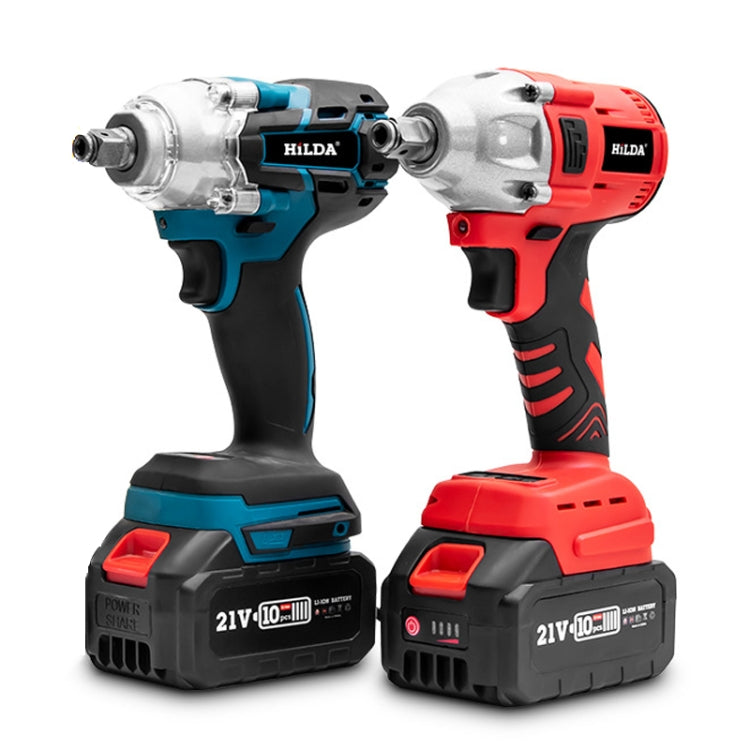 HILDA Motorized Wrenches Lithium Repair Parts With 22mm Socket, US Plug, Model: Red With 2 Battery+1 Charger(3000mAh) - free shipping - PMC TechLife - Order now!