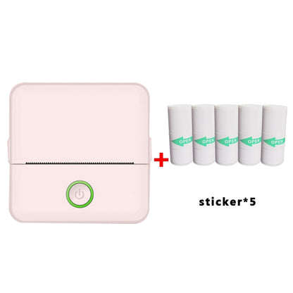 X6 200DPI Student Homework Printer Bluetooth Inkless Pocket Printer Pink Sicker x5 - Printer by PMC Jewellery | Online Shopping South Africa | PMC Jewellery | Buy Now Pay Later Mobicred