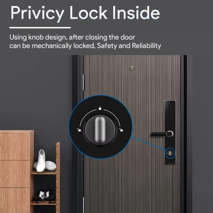 A60 Smart Fingerprint Password Door Lock With Doorbell, Spec: Basic Version Gold - Door Lock by PMc TechLife | Online Shopping South Africa | PMc TechLife | Buy Now Pay Later Mobicred