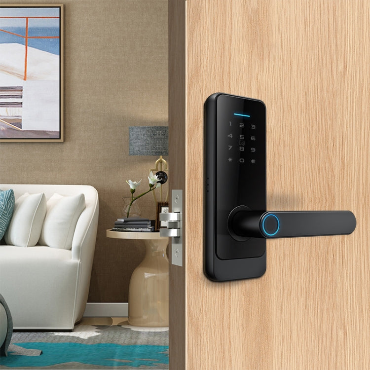 C89 Smart Fingerprint Password Lock Home Indoor Door TUYA System Lock(Silver) - Door Lock by PMc TechLife | Online Shopping South Africa | PMc TechLife | Buy Now Pay Later Mobicred