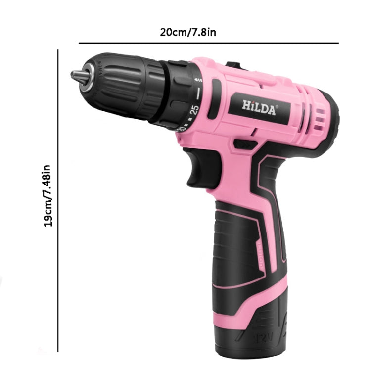 HILDA 12V Cordless Impact Drill Electrical Screwdriver, Plug: UK Plug - Drill & Drill Bits by HILDA | Online Shopping South Africa | PMC TechLife | Buy Now Pay Later Mobicred