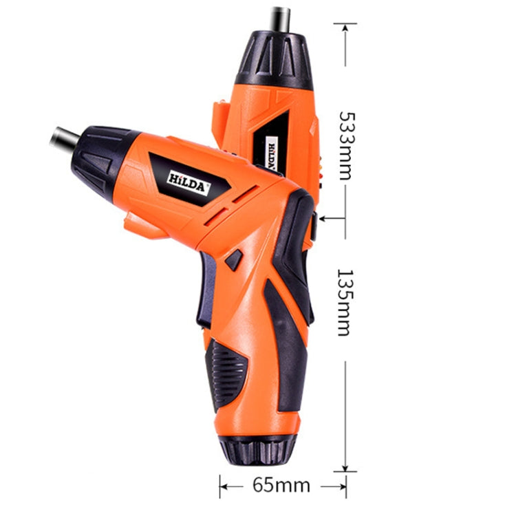 HILDA Multi-Function Li-Ion Screwdriver Mini Screwdriver Set(Orange) - Screws by HILDA | Online Shopping South Africa | PMc TechLife | Buy Now Pay Later Mobicred