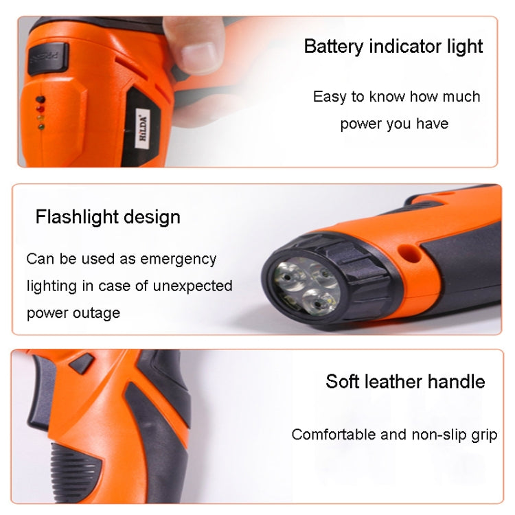 HILDA Multi-Function Li-Ion Screwdriver Mini Screwdriver Set(Orange) - Screws by HILDA | Online Shopping South Africa | PMc TechLife | Buy Now Pay Later Mobicred