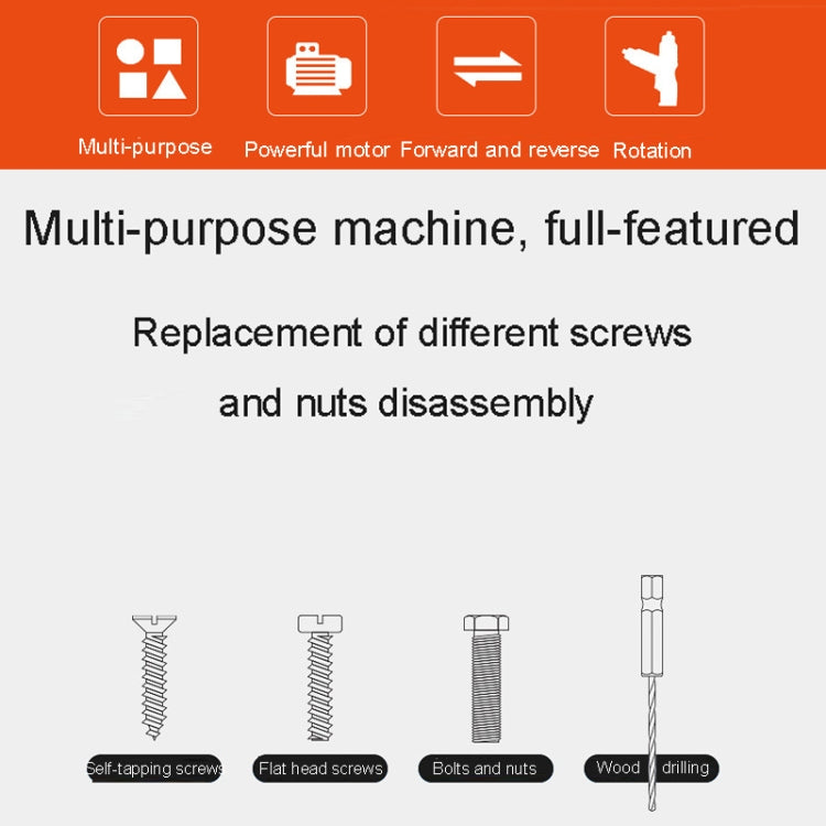 HILDA Multi-Function Li-Ion Screwdriver Mini Screwdriver Set(White) - Screws by HILDA | Online Shopping South Africa | PMc TechLife | Buy Now Pay Later Mobicred