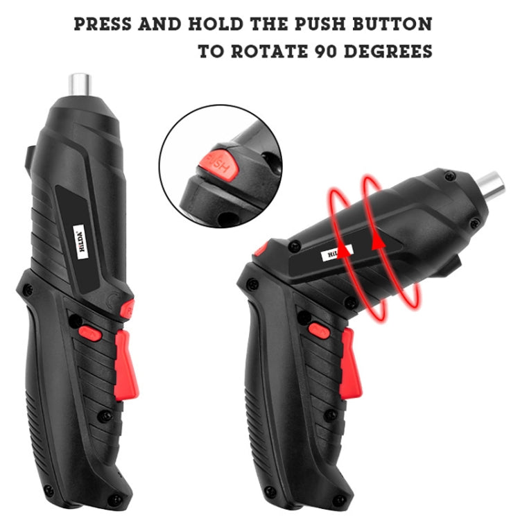 HILDA 47pcs /Set Multi-Function Li-Ion Screwdriver Mini Screwdriver(Black) - Screws by HILDA | Online Shopping South Africa | PMc TechLife | Buy Now Pay Later Mobicred