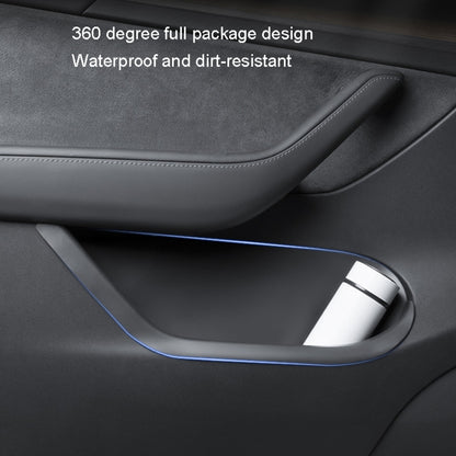 4pcs /Set For Tesla Model 3 4 Door TPE Car Door Storage Box Storage Accessories - Stowing Tidying by PMC Jewellery | Online Shopping South Africa | PMC Jewellery | Buy Now Pay Later Mobicred