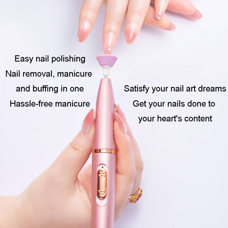 Electrical Nail Polisher Multifunctional Nail Polish Remover Pen Nail Sharpener(Red) - Grinding Tools & Accessories by PMC TechLife | Online Shopping South Africa | PMC TechLife | Buy Now Pay Later Mobicred