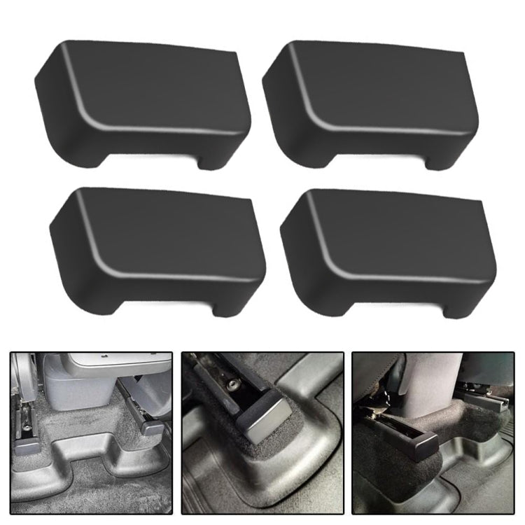 4pcs /Set For Tesla Model Y / 3 Seat Slide Anti Kick Plug Pulley Protective Cover Interior Modification Accessories - Seat Accessories by PMC Jewellery | Online Shopping South Africa | PMC Jewellery | Buy Now Pay Later Mobicred