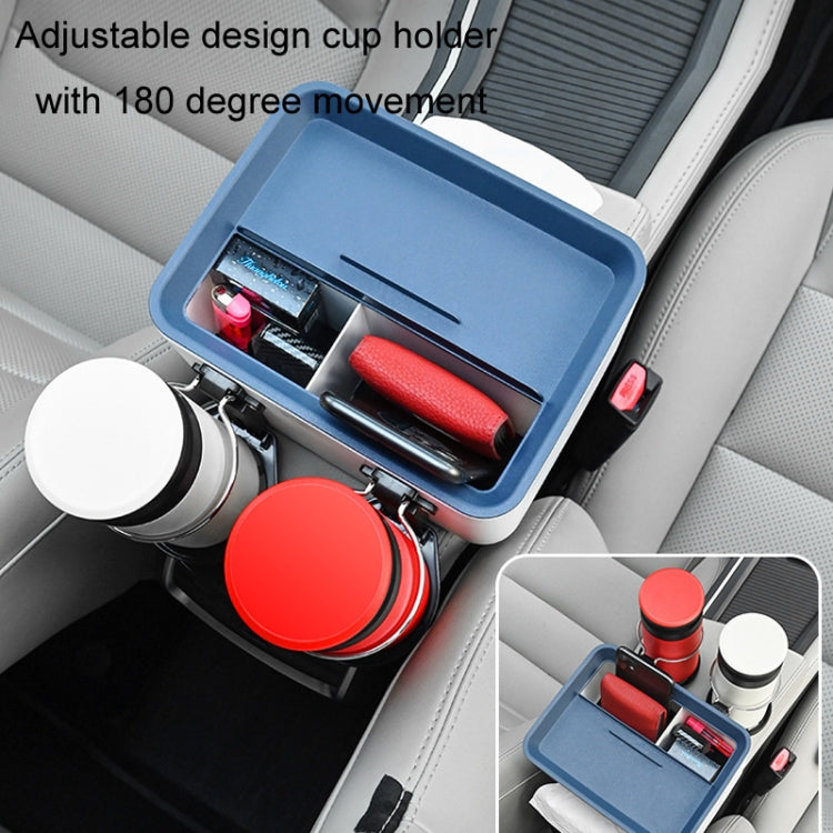 Car Multifunctional Water Cup Holder Armrest Box Paper Box(Blue) - Car Drink Holders by PMC Jewellery | Online Shopping South Africa | PMC Jewellery | Buy Now Pay Later Mobicred