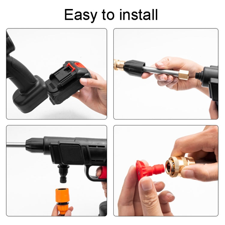 HILDA 21V High Pressure Water Torch Lithium Car Washer Plastic Package, Model: US Plug + 1 Battery - free shipping - PMC TechLife - Order now!