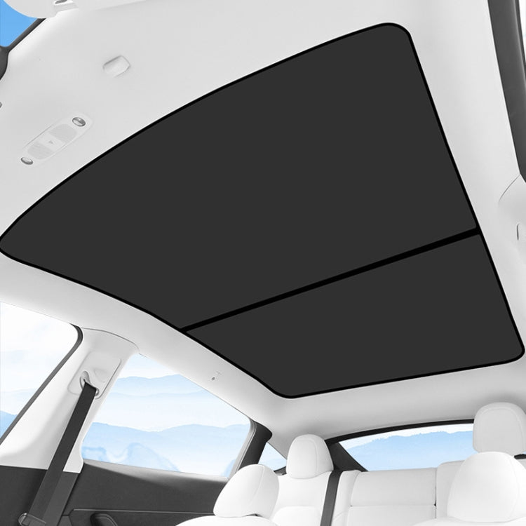 4pcs /Set For Tesla Model Y Ice Crystal Sunshade Car Roof Front And Rear Sunroof Shade(Beige) - Window Foils & Solar Protection by PMC TechLife | Online Shopping South Africa | PMC TechLife | Buy Now Pay Later Mobicred