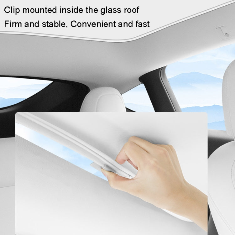 4pcs /Set For Tesla Model Y Ice Crystal Sunshade Car Roof Front And Rear Sunroof Shade(Beige) - Window Foils & Solar Protection by PMC TechLife | Online Shopping South Africa | PMC TechLife | Buy Now Pay Later Mobicred