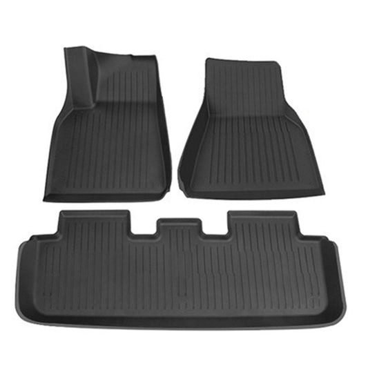 3pcs /Set For Tesla Model 3 TPE Injection Car Foot Mats Interior Accessories - Seat Accessories by PMC Jewellery | Online Shopping South Africa | PMC Jewellery | Buy Now Pay Later Mobicred