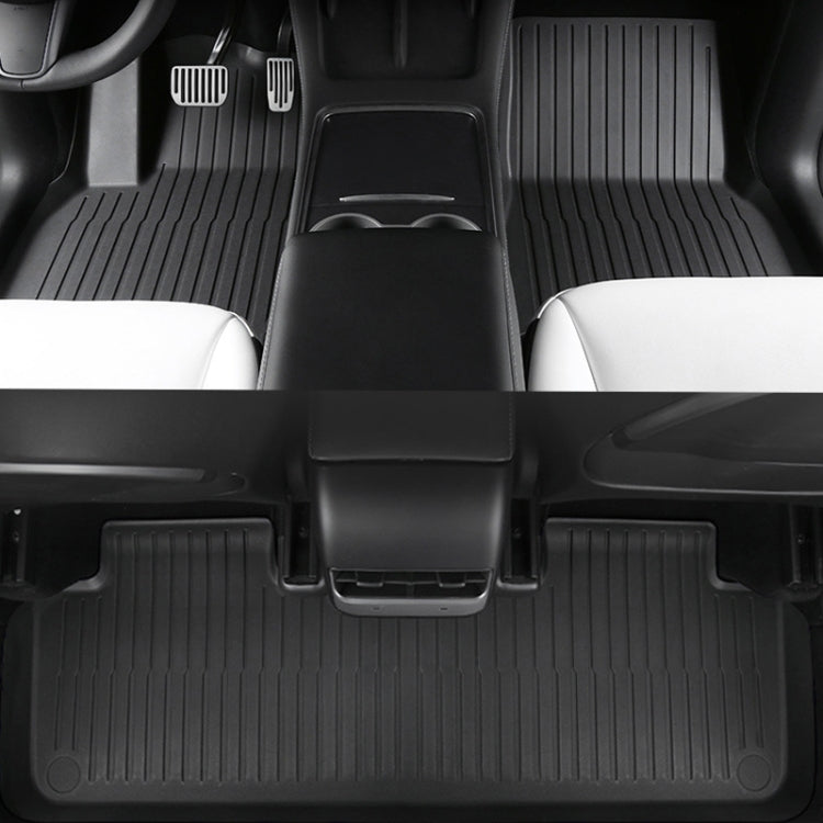 6pcs /Set For Tesla Model Y Double Layer TPE Injection Car Foot Mats Interior Accessories - Seat Accessories by PMC TechLife | Online Shopping South Africa | PMC TechLife | Buy Now Pay Later Mobicred