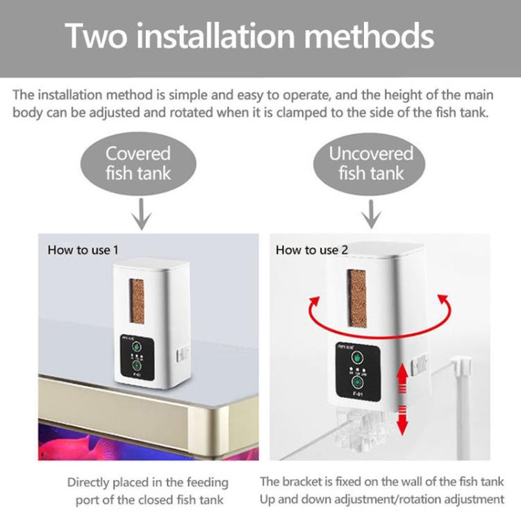 XINMA F-01 400ml Fish Tank Automatic Feeding Device Aquarium Intelligente Timing High-capacity Fish Feeder - Feeders by XINMA | Online Shopping South Africa | PMC Jewellery