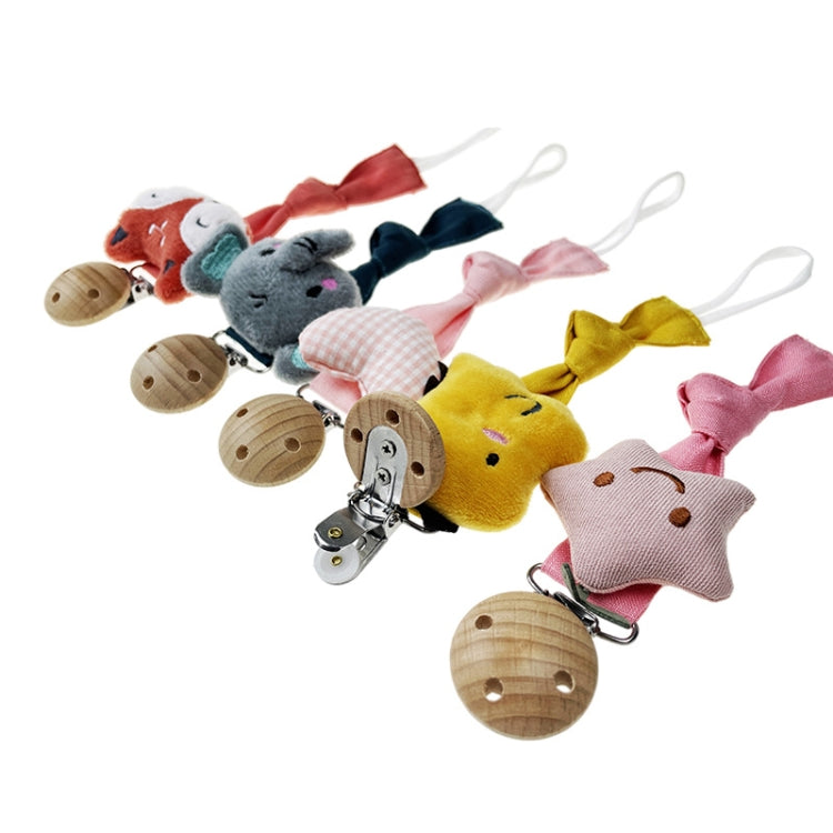 Animal Head Pacifier Chain Newborn Pacifier Clip, Style: Gray Star - Cups & Silicone Nipple by PMC TechLife | Online Shopping South Africa | PMC TechLife | Buy Now Pay Later Mobicred