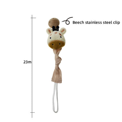 Animal Head Pacifier Chain Newborn Pacifier Clip, Style: Rabbit - Cups & Silicone Nipple by PMC Jewellery | Online Shopping South Africa | PMC Jewellery | Buy Now Pay Later Mobicred