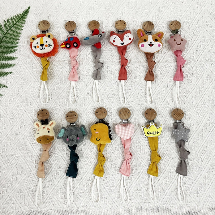 Animal Head Pacifier Chain Newborn Pacifier Clip, Style: Crown - Cups & Silicone Nipple by PMC Jewellery | Online Shopping South Africa | PMC Jewellery | Buy Now Pay Later Mobicred