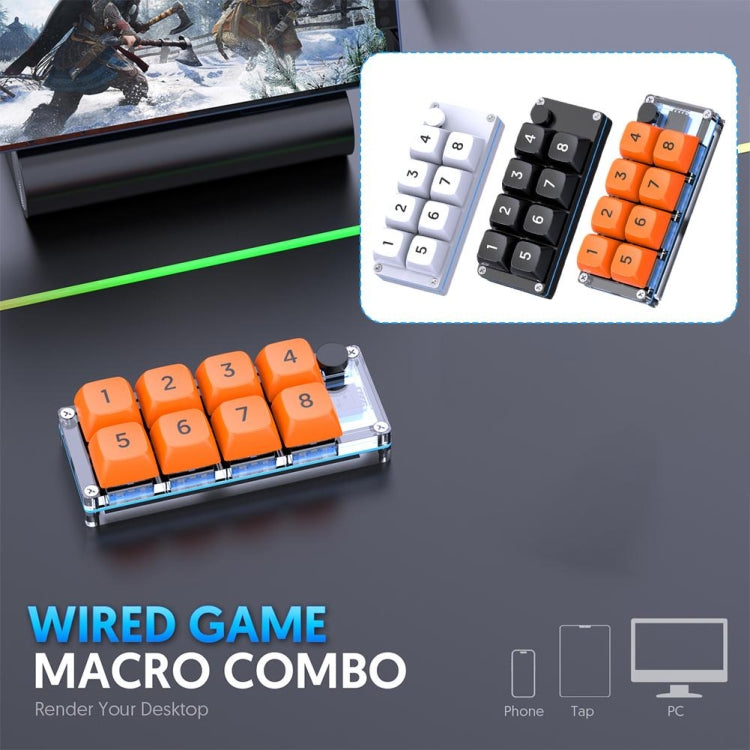 MKESPN Shortcut Macro Defined Wired Samll Keypad Single Handed Gaming Keyboard(Black) - Mini Keyboard by MKESPN | Online Shopping South Africa | PMC Jewellery