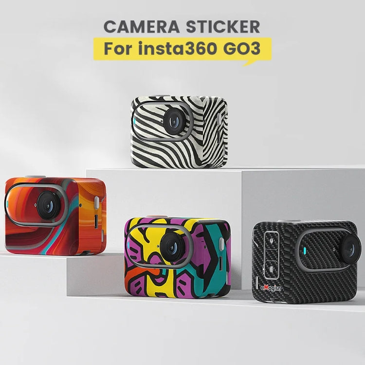 For Insta360 GO 3 AMagisn Body Sticker Protective Film Action Camera Accessories, Style: Graffiti - Protective Film & Stickers by aMagisn | Online Shopping South Africa | PMC Jewellery | Buy Now Pay Later Mobicred