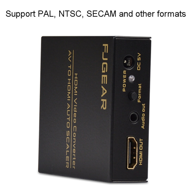 FJGEAR FJ-AH1308 AV To HDMI Converter With Auto Scaling - free shipping - PMC Jewellery - Order now!
