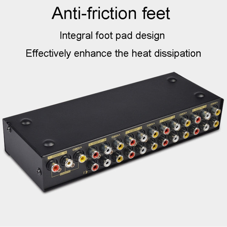 FJGEAR FJ-801AV Audio Video Switcher 8 In 1 Out CVBS Switcher - free shipping - PMC TechLife - Order now!