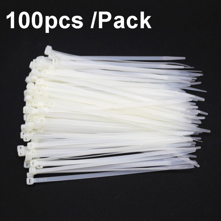 100pcs /Pack 8x400mm National Standard 7.6mm Wide Self-Locking Nylon Cable Ties Plastic Bundle Cable Ties(White) - Cable Organizer by PMC Jewellery | Online Shopping South Africa | PMC Jewellery | Buy Now Pay Later Mobicred