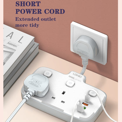 LDNIO Without Wire Adapter Plug Board Converter, Specification: Universal Hole UK Plug - Extension Socket by LDNIO | Online Shopping South Africa | PMC Jewellery | Buy Now Pay Later Mobicred