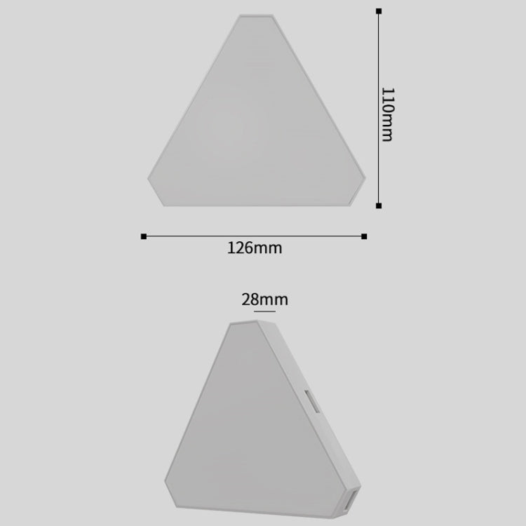 12pcs /Set Triangle Splicing Intelligent Sound Control Quantum Light Atmosphere Lighting With Remote Control, US Plug(Bluetooth Model) - Novelty Lighting by PMC TechLife | Online Shopping South Africa | PMC TechLife | Buy Now Pay Later Mobicred