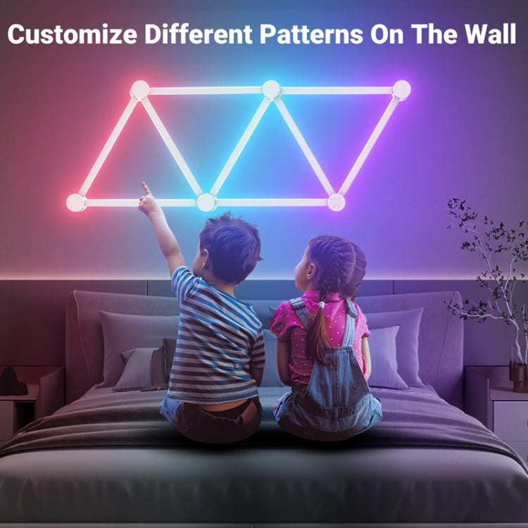 6 pcs /Set LED WIFI Graffiti Bluetooth Smart Splicing Quantum Light DIY Atmosphere Lighting With Remote Control, US Plug(White) - Novelty Lighting by PMC TechLife | Online Shopping South Africa | PMC TechLife | Buy Now Pay Later Mobicred