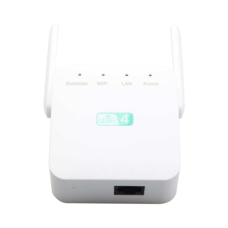 2.4G 300M Wi-Fi Amplifier Long Range WiFi Repeater Wireless Signal Booster US Plug White - Broadband Amplifiers by PMC Jewellery | Online Shopping South Africa | PMC Jewellery | Buy Now Pay Later Mobicred