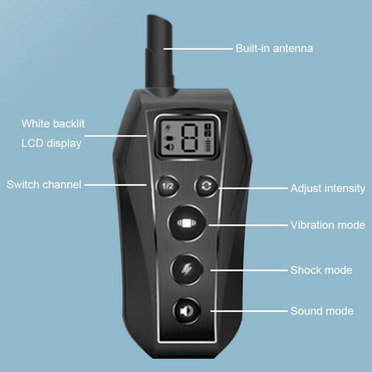 Intelligent Electronic Remote Control Dog Training Device Pet Training Shock Collar Bark Stopper, Style: T700 - Training Aids by PMC TechLife | Online Shopping South Africa | PMC TechLife | Buy Now Pay Later Mobicred