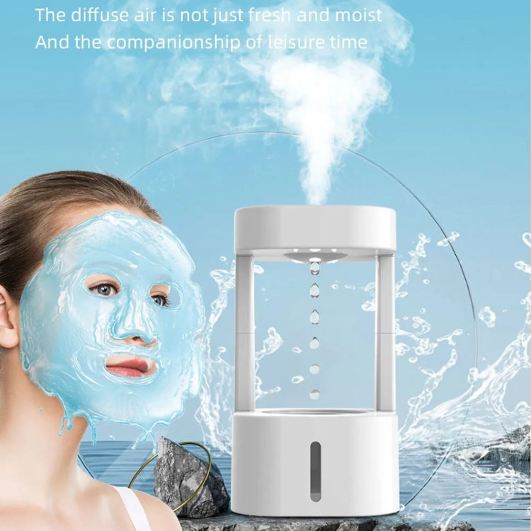 580ml Anti-gravity Humidifier Water Droplet Backflow Atomizer Aromatherapy Machine(Colorful Light) - free shipping - PMC TechLife - Order now!