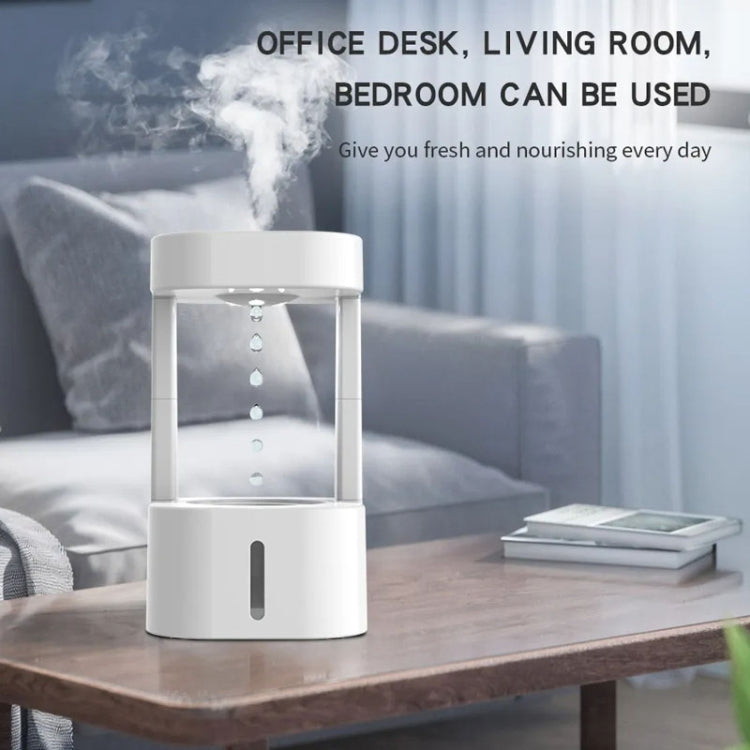 580ml Anti-gravity Humidifier Water Droplet Backflow Atomizer Aromatherapy Machine(White Light) - free shipping - PMC TechLife - Order now!