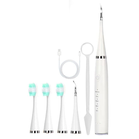 6 In 1 Electric Dental Scaler Calculus Removal Teeth Cleaning Set, Color: White Exclusive - Oral Irrigators by PMC Jewellery | Online Shopping South Africa | PMC Jewellery | Buy Now Pay Later Mobicred